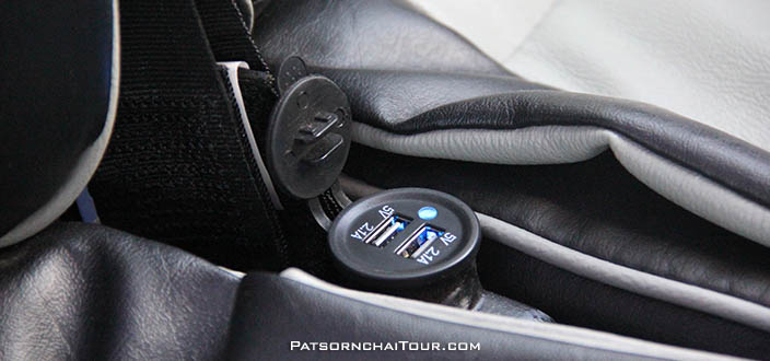 ช่องชาร์จมือถือ รถบัส | Patsornchai Tour ช่องชาร์จมือถือ รถบัส